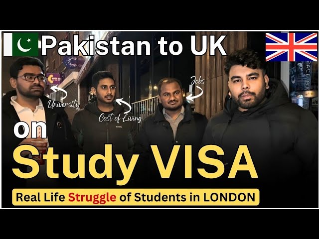 Pakistan 🇵🇰  to UK 🇬🇧 [How is Student Life, University, Fees, Jobs, & Cost of Living in London]