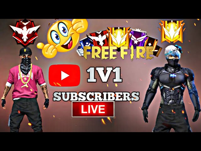 Free Fire : 😄 Happy stream | Playing Solo | 1v1 Craft land Map