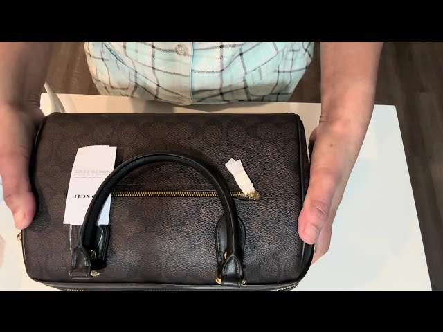 Coach Rowan Satchel  Bag Signature Canvas