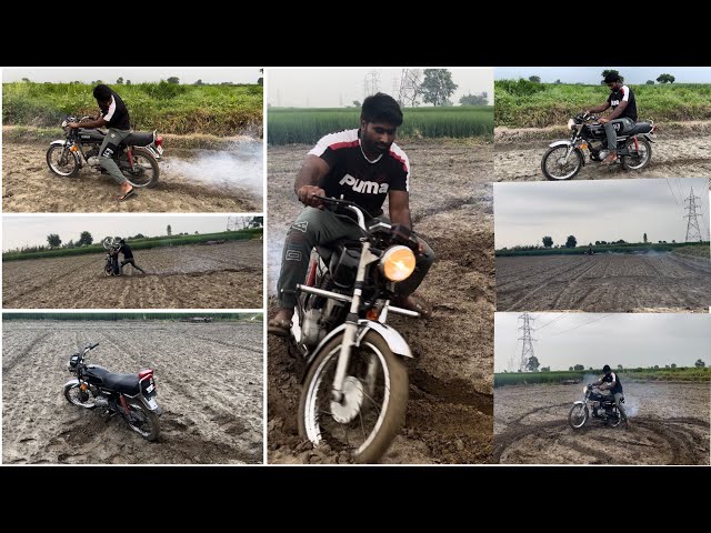 RX 100 को खेत मैं दोड़ाया 🔥🔥। RX 100 power check 😈 #rx100