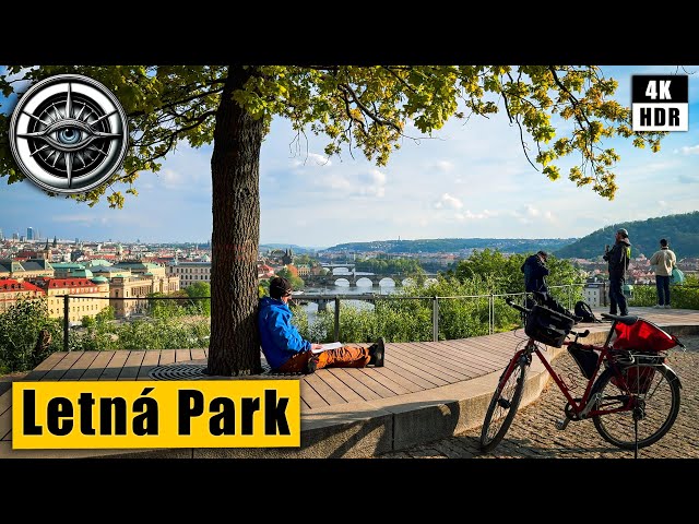 Stunning Walking Tour in Letna Park - The best view of Prague 🇨🇿 Czech Republic 4K HDR ASMR