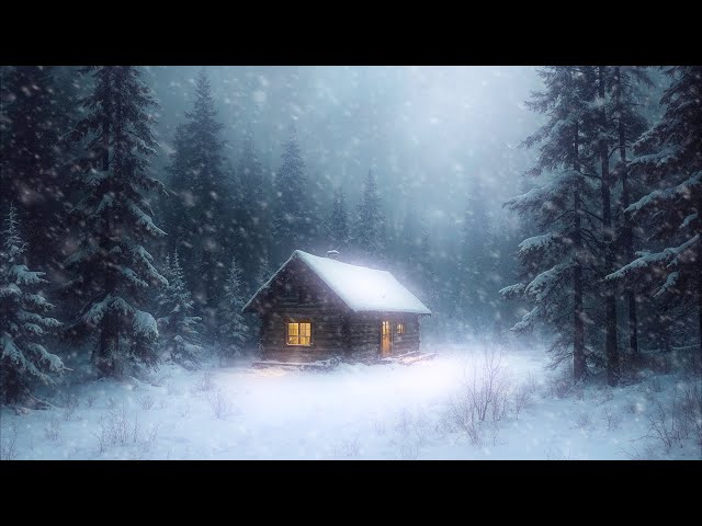 Swiss Cabin Blizzard: Howling Winds for Restful Sleep & Peaceful Relaxation