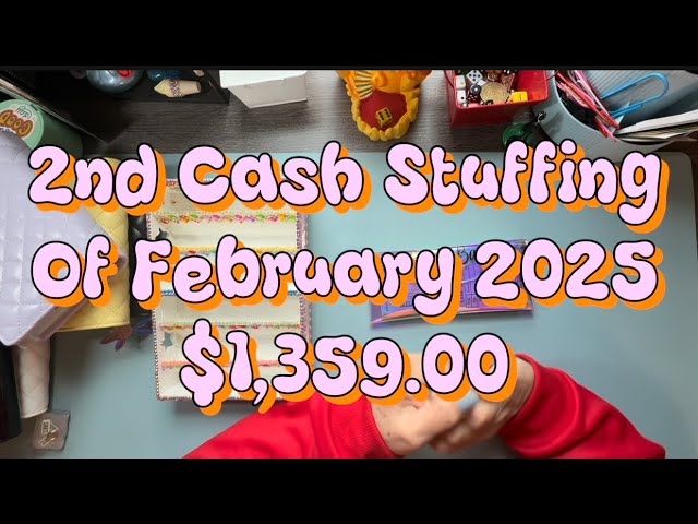 ⁠Cash stuffing/ 2nd week/ $1,359.00/ Debt/ sinking funds/ revolving bills/ family/ #cashstuffing $$$