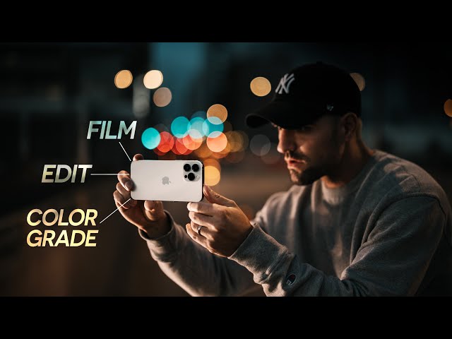 how i FILM, EDIT & COLOR GRADE iPhone CINEMATIC MODE video!