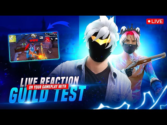 ROAD TO 100K 😎 1v1 GUILD TEST | TEAM CODE GIVEAWAY | #freefirelive #gyangaming #shorts