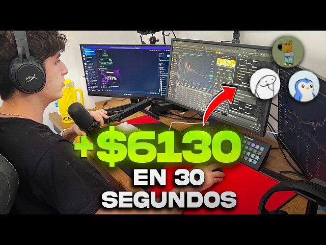 COMO HICE +$6130 en 30 SEGUNDOS TRADEANDO MEMECOINS (Guia NOVA)