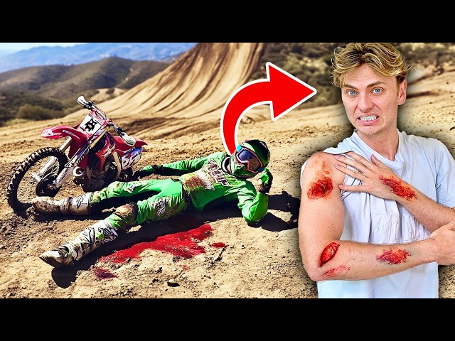 Training to Backflip a Dirt Bike (GONE WRONG)