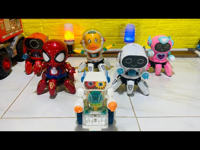 Robot car toys, squid game robots, spiderman robots, transparent robots, cute astronaut duck robots