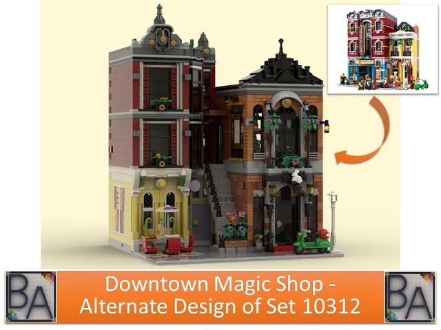 LEGO MOC Downtown Magic Shop - Alternate Design of Set 10312