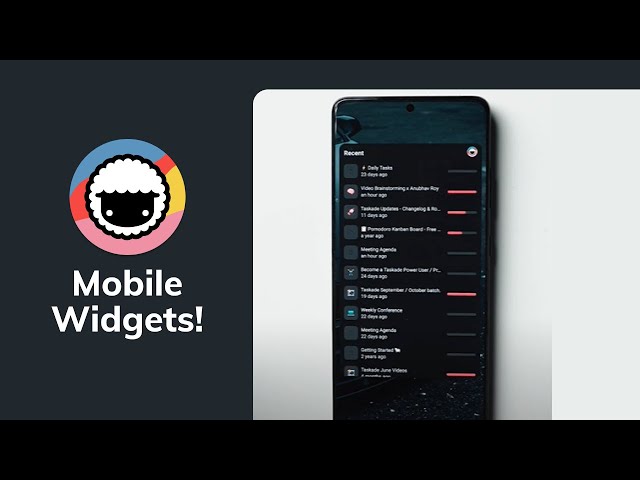 Taskade New Mobile Widgets (Tutorial)