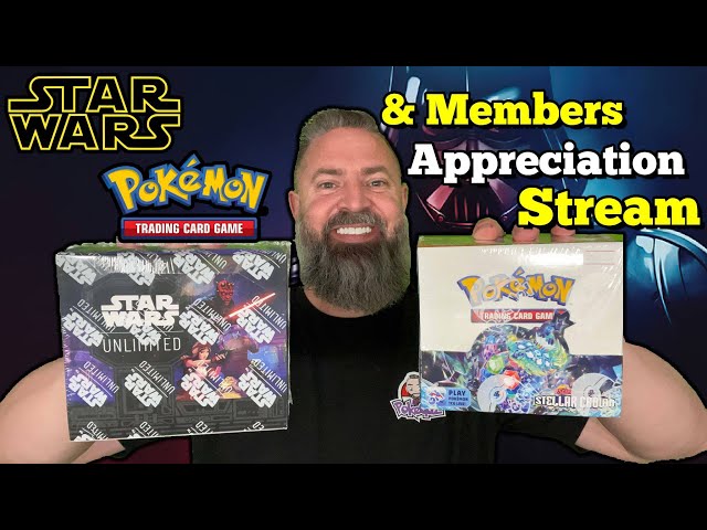 STAR WARS, POKEMON and Members GiveAway! Live Stream!