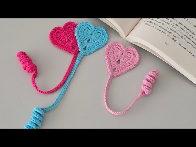 ❤️Crochet Heart Bookmark Tutorial | Valentine's Crochet Ideas & Free Pattern