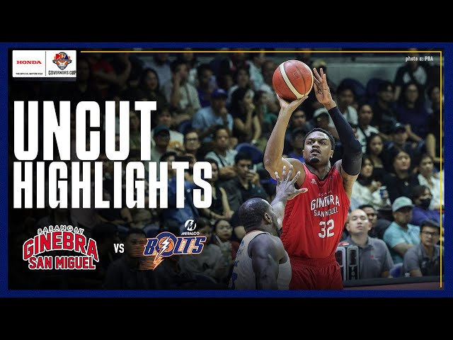 FINAL THREE MINUTES (UNCUT) of Brgy. Ginebra's WIN against Meralco 🔥 | PBA SEASON 49 GOVERNORS' CUP