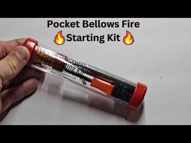 Pocket Bellows Fire Starting kit.