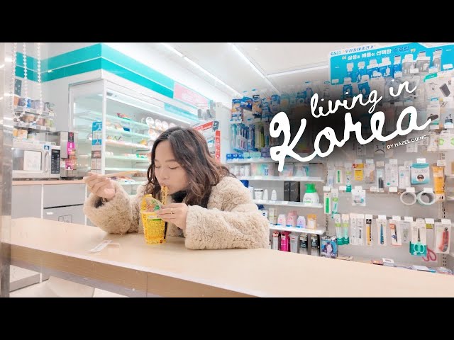 Living in Korea | major apartment cleaning, snowy hongdae & work days