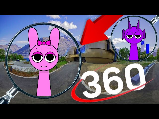 Find me | Find Pinki Scary - Sprunki Incredibox | Finding Challenge City VR-360