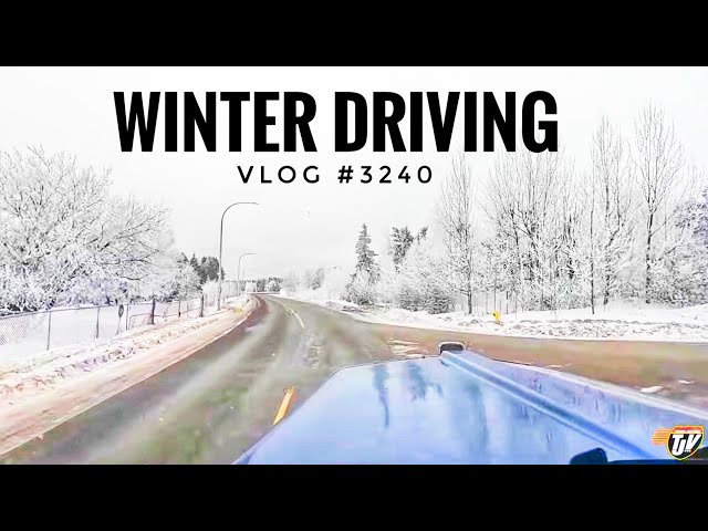 WINTER DRIVING | My Trucking Life | Vlog #3240