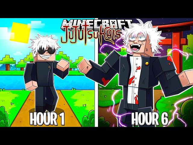 I Survived as GOJO SATORU in Jujutsu Kaisen Minecraft!