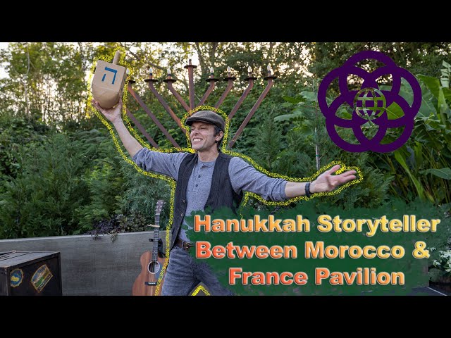 8K Hanukkah Storyteller - Between Morocco & France Pavilion Festival of Holidays @ Epcot VR180 3D