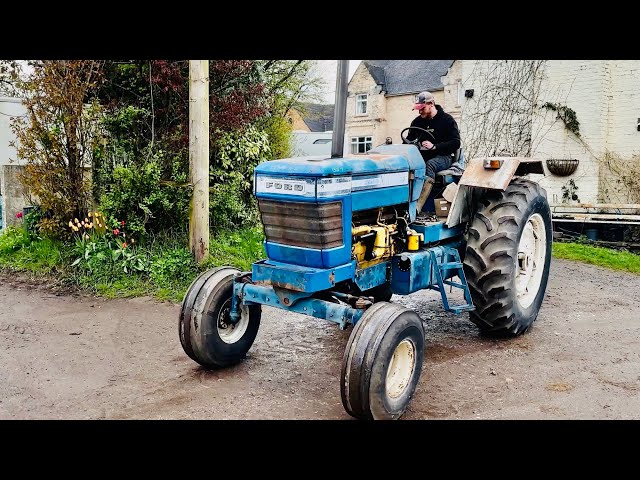 First Drive - Engine swapped Ford 8700 - Maiden Voyage