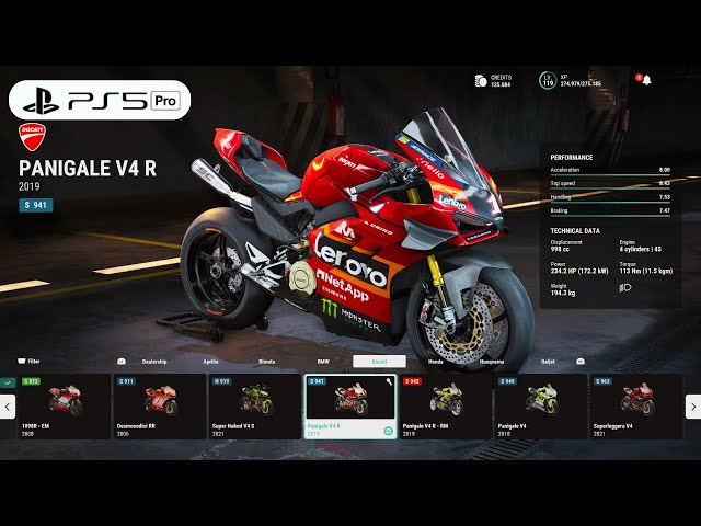 RIDE 5 | Customize MotoGP Ducati V4R Gameplay [4K PS5 Pro]