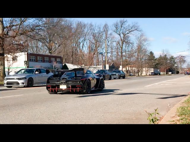 Loud Supercars Leaving Show! SVJ, Senna, 918 Spyder, Carrera GT, and More!