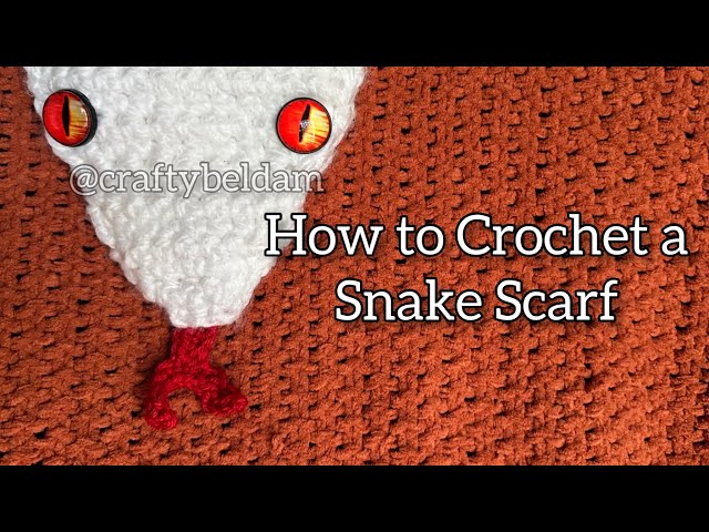 How to Crochet a Snake Scarf | Iguro Obanai Snake Scarf | Beginner Friendly Crochet Pattern