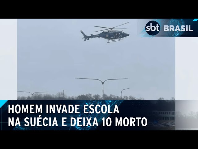 Tiroteio em escola na Suécia deixa 10 mortos, diz polícia | SBT Brasil (04/02/25)