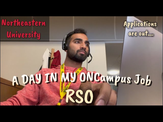 My On-Campus Job at Northeastern University (RSO Supervisor) | Applications Open for Fall