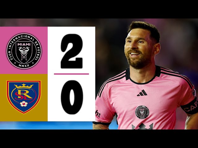 LIONEL MESSI MOVES LEFT FANS STUNNED | Inter Miami vs Real Salt Lake 2-0 | Highlights & Goals 2024