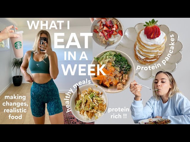 WHAT I EAT IN A WEEK (mon-fri) realistic & easy meals | WEEKLY VLOG