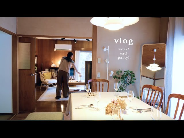 Living in a vintage house | Busy days on business trip and preparations for a home party 📹💫