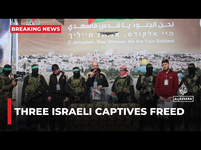 Three Israeli captives released in Gaza