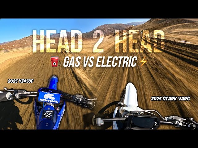 Electric VS Gas Dirt Bikes BATTLE!!