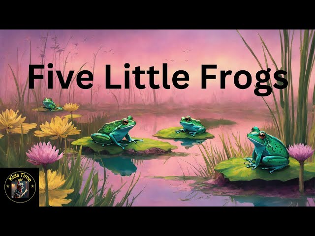 Five Little  Frogs #kidslearningvideos #kidslearning #animation