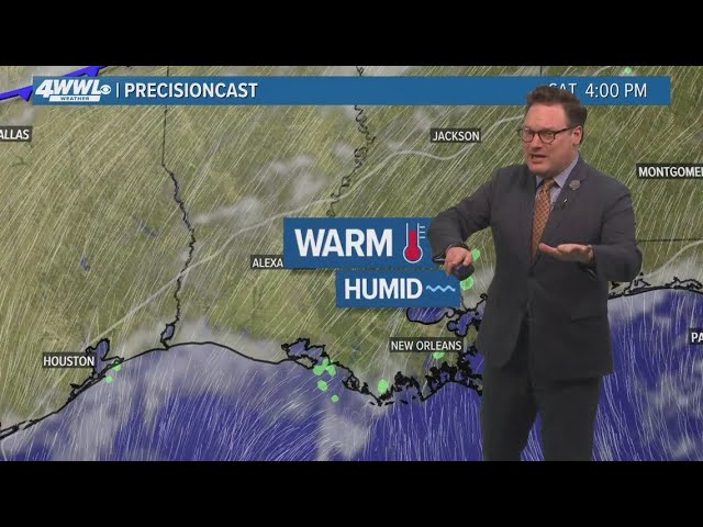 New Orleans 10pm Weather: Fog lingers, chance for rain Super Bowl Sunday