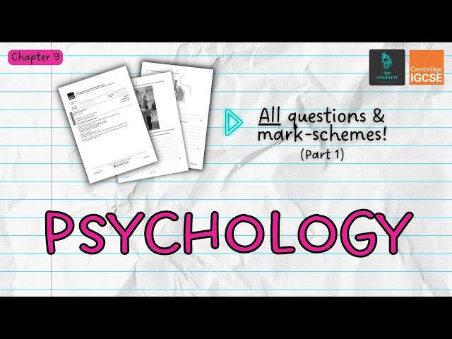 QUESTIONS, A* ANSWERS & MARK SCHEMES - Sports Psychology (Ch 9) - IGCSE PE exam revision