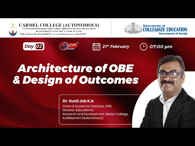 Day 02 Architecture of OBE & Design Of Outcomes