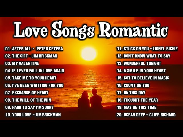 Greatest Relaxing Love Songs 80s 90s - The Best Beautiful English Love Songs Collection