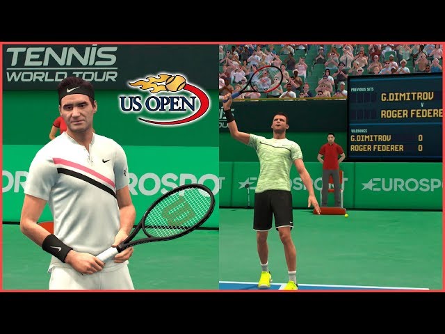 🎽FEDERER vs DIMITROV🎾US OPEN 2019 || TWTour🎮(se BUGEA!💩🤣😂)