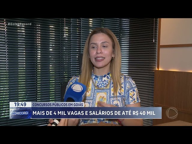 UM CONCURSOS PÚBLICOS EM GOIÁS: MAIS DE 4 MIL VAGAS E SALÁRIOS DE ATÉ R$ 40 MIL