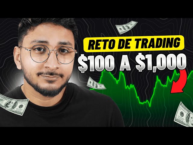 Reto de Trading de 100$ a 1,000$ l Trading en vivo Día #1