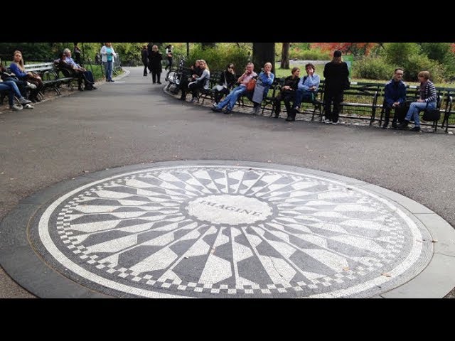 Central Park In 360 - John Lennon "Imagine" Memorial And Strawberry Fields - Early Spring