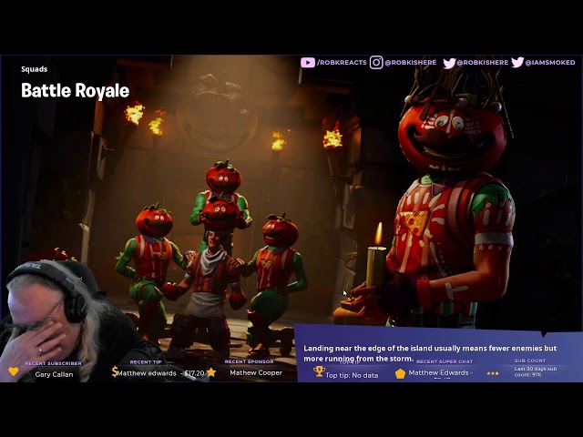 Robk Reacts Live Fortnite Fun