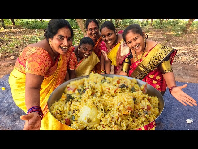 COOKING VEG DUM BIRYANI AND PANNER CURRY  🥘 | Village Food  | Telangana Village Cooking