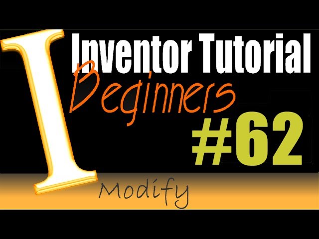 62 AutoDesk Inventor Tutorial: Move Bodies