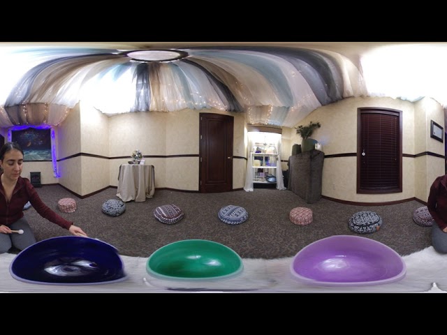 ASMR sound bath with singing bowls