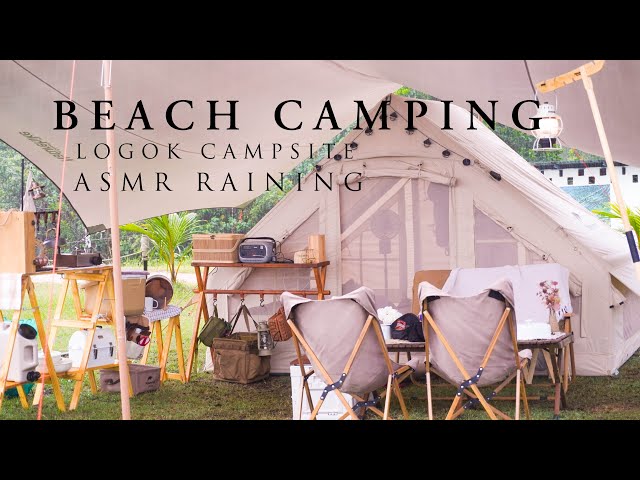 Vlog 14 | CAMPING with Sea View | ASMR Raining | Naturehike Air 6.3 | Logok Campsite