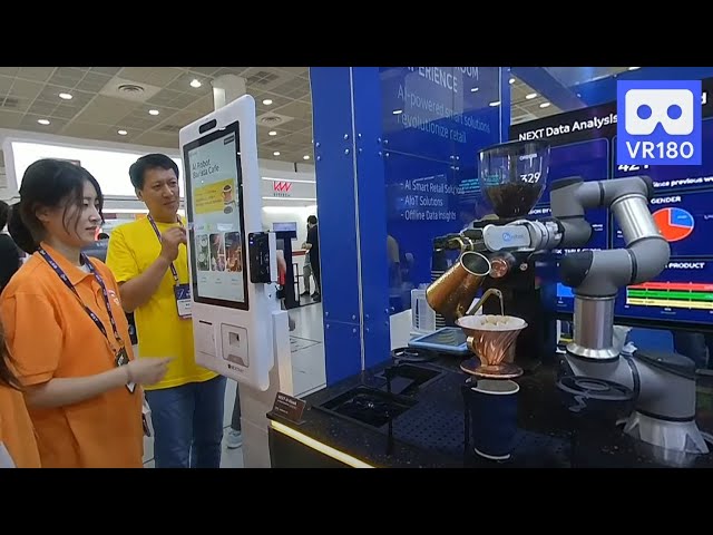 3D VR Coffee barista robots are getting better and better