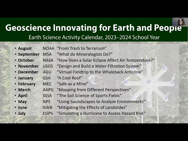 Earth Science Week: Providing Multi Faceted Support for NGSS ESS Instruction